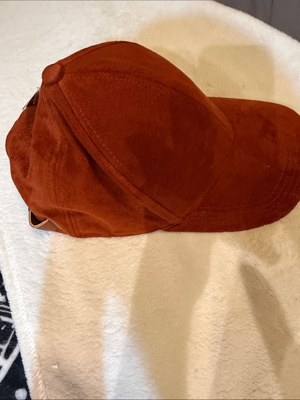 Universal Thread Women's Rust Suede-Look Baseball Cap